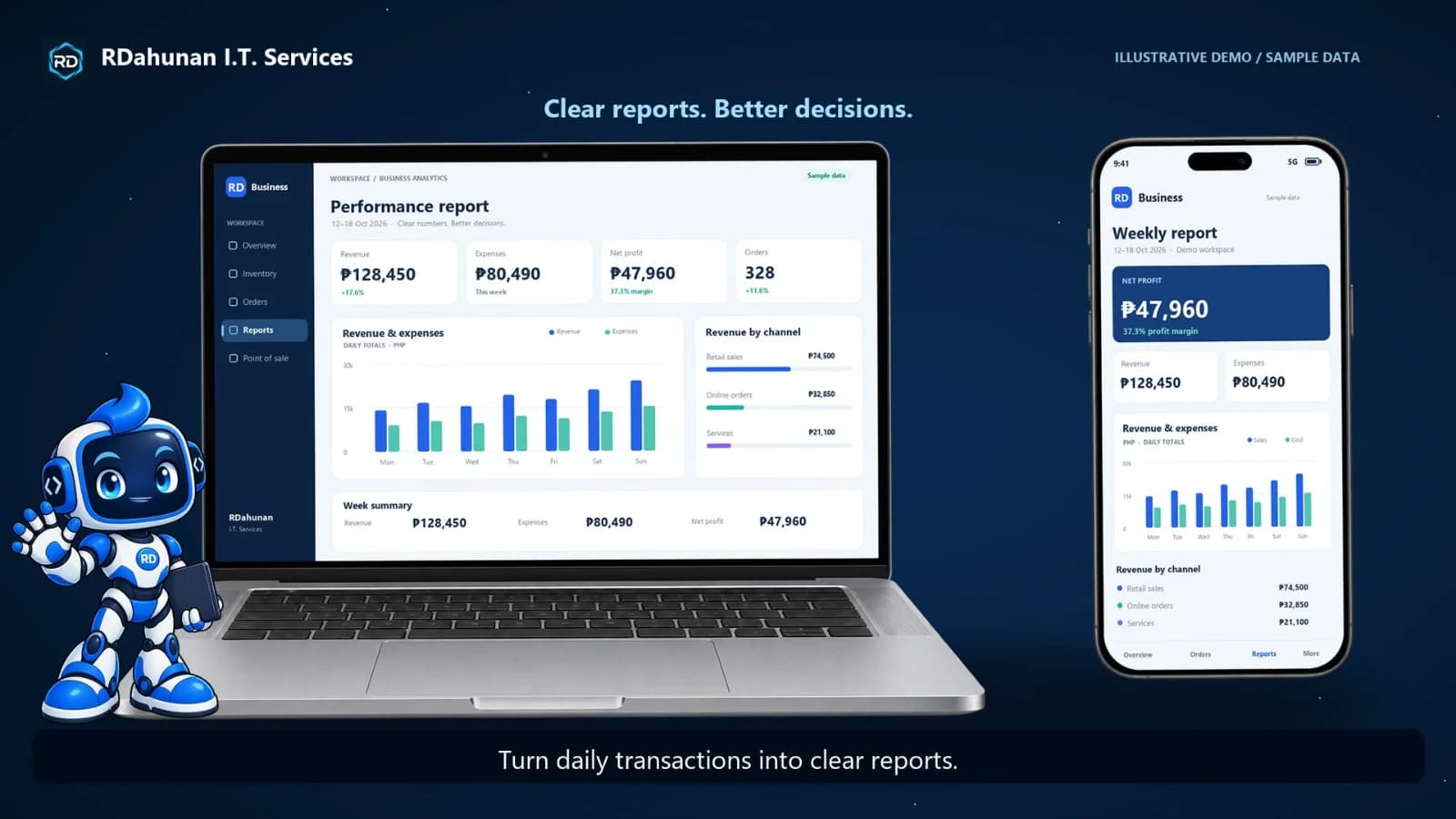 Watch RDee: Smarter Business Dashboards on Laptop and Phone