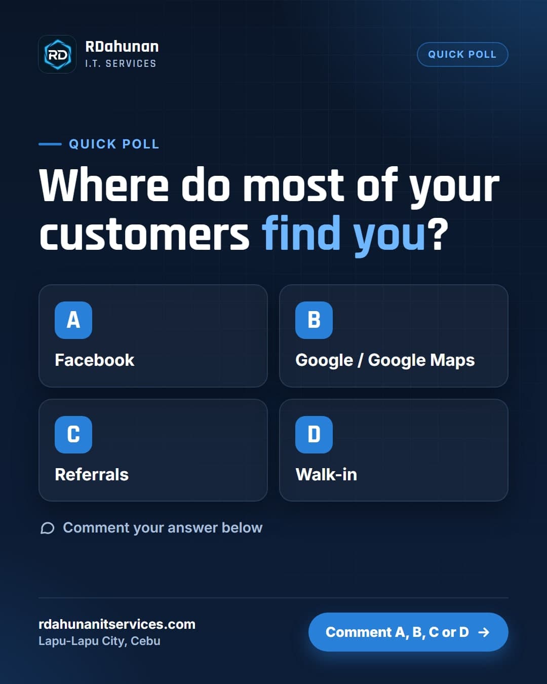 Where Do Most of Your Customers Find You?