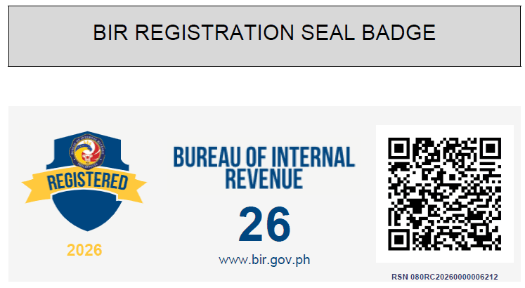BIR Registration Seal — RSN 080RC20260000006212