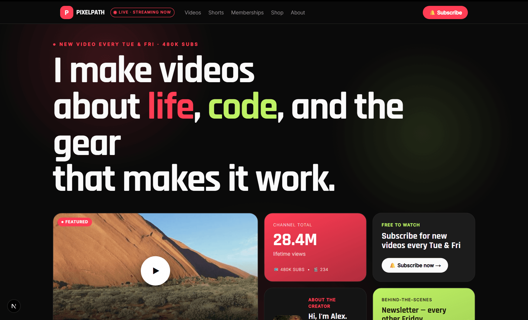Vlogger / YouTube Creator Preview