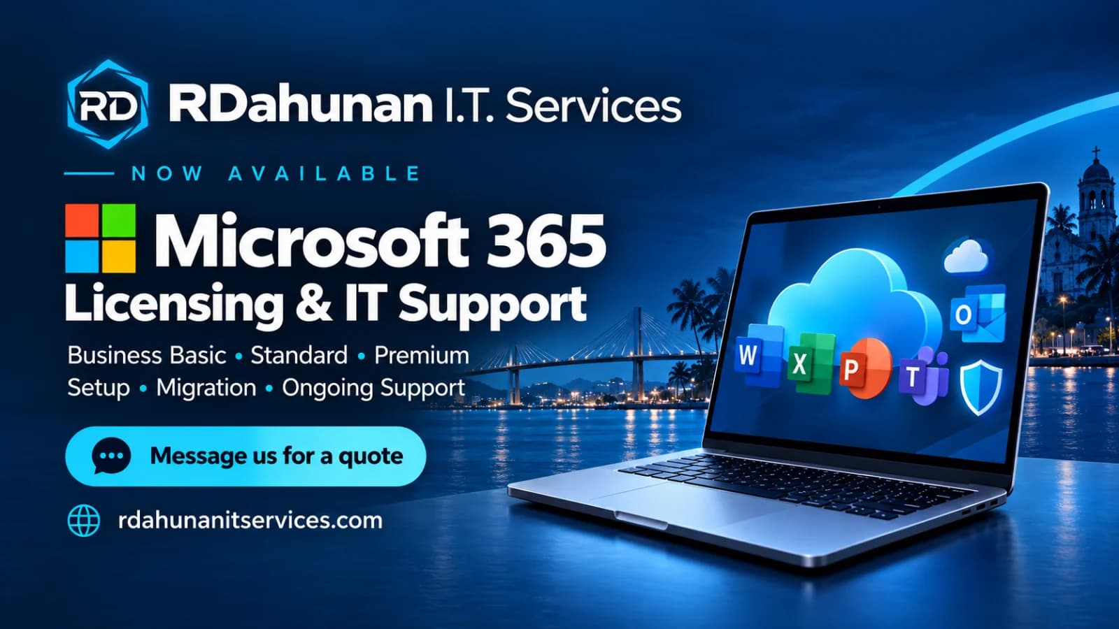 RDahunan now offers Microsoft 365 licensing and IT support