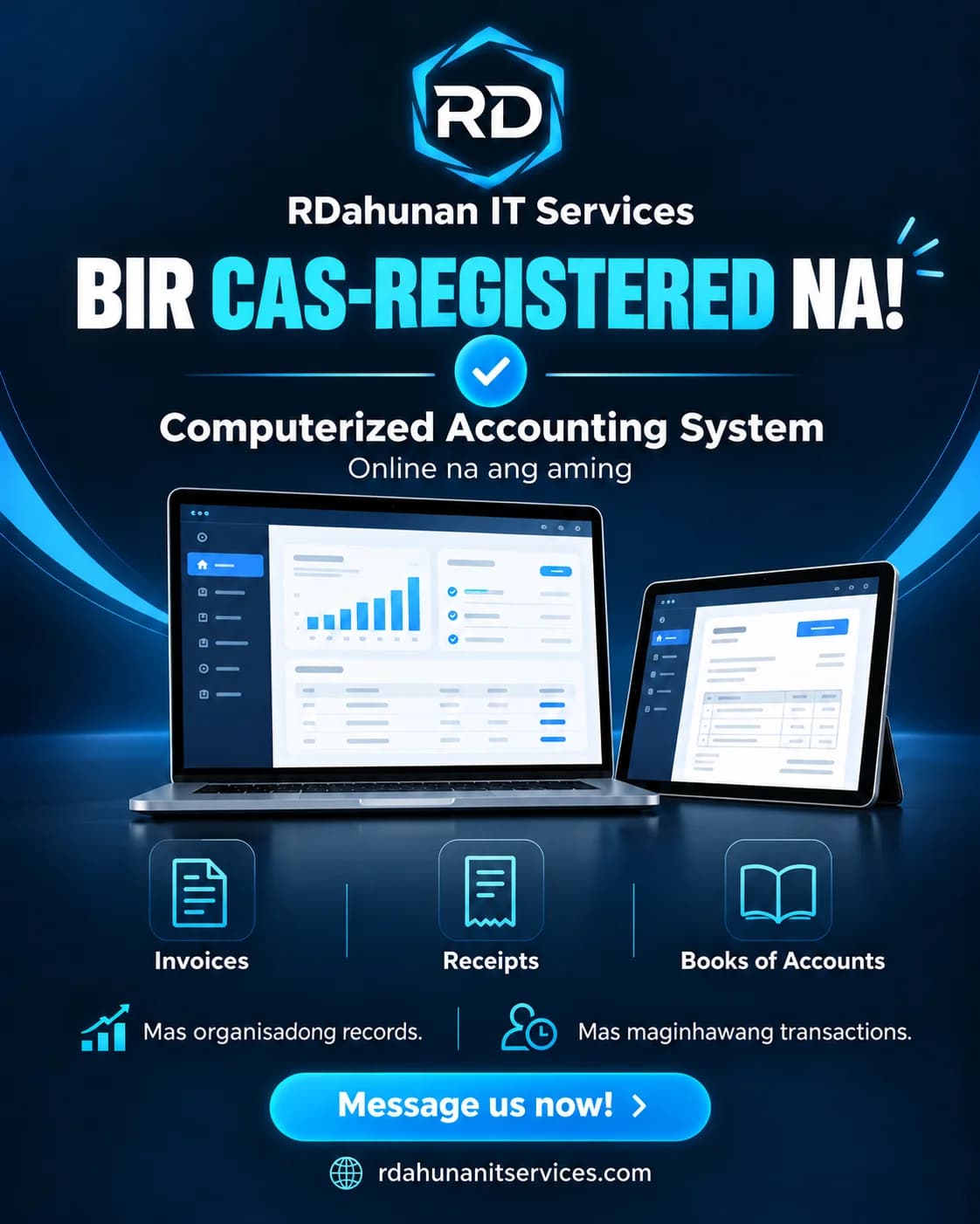 RDahunan IT Services is now BIR CAS-registered