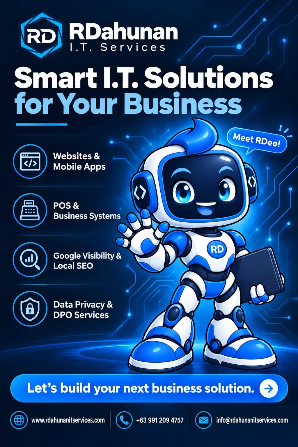 Meet RDee: The New Mascot of RDahunan I.T. Services