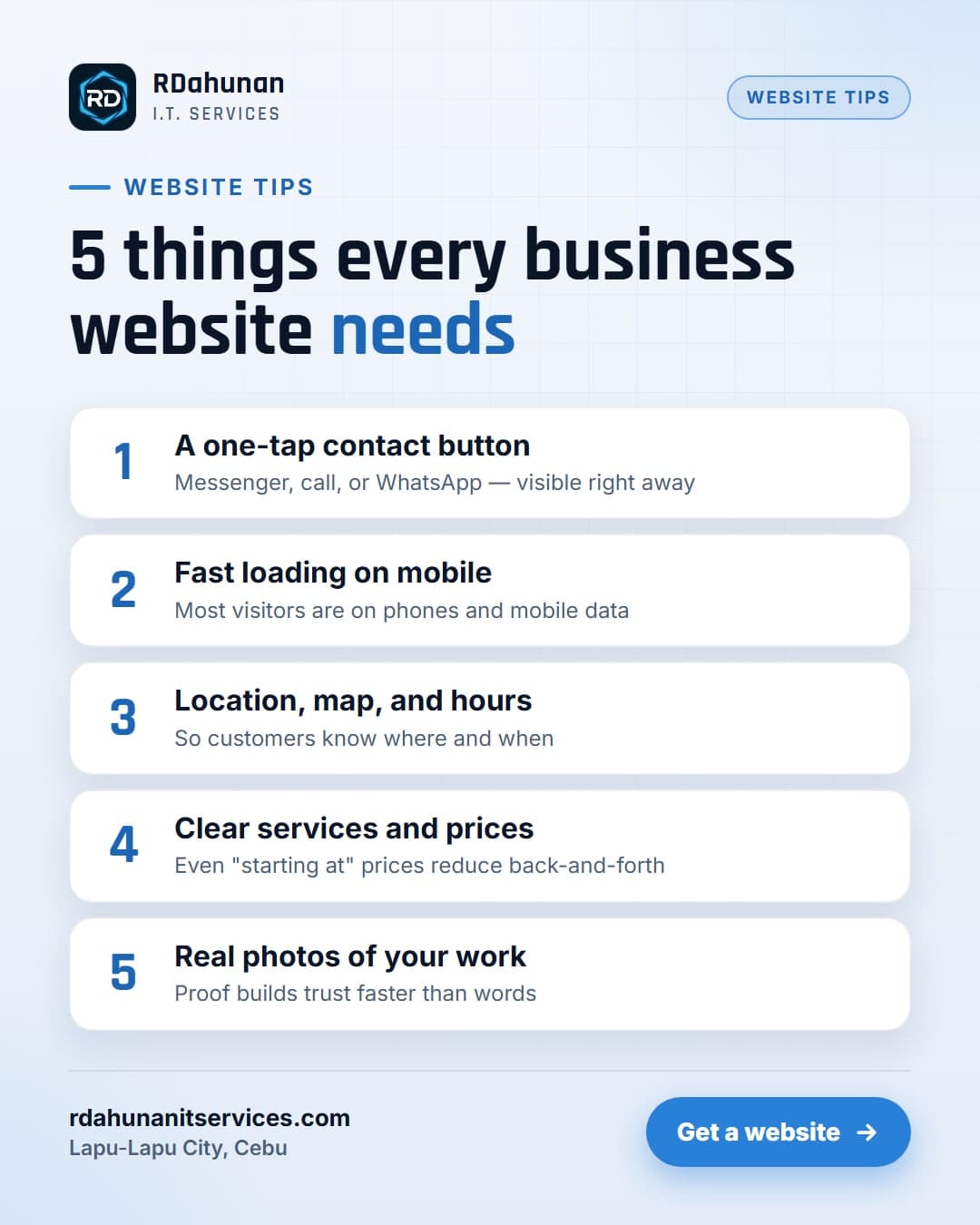 5 Things Every Small Business Website Needs