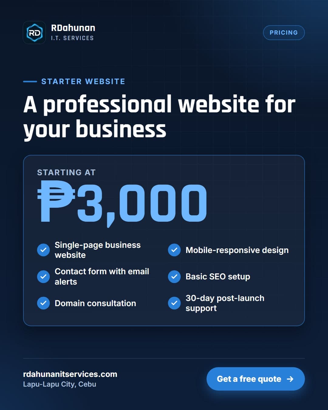 Business Websites From ₱3,000: What Is Included