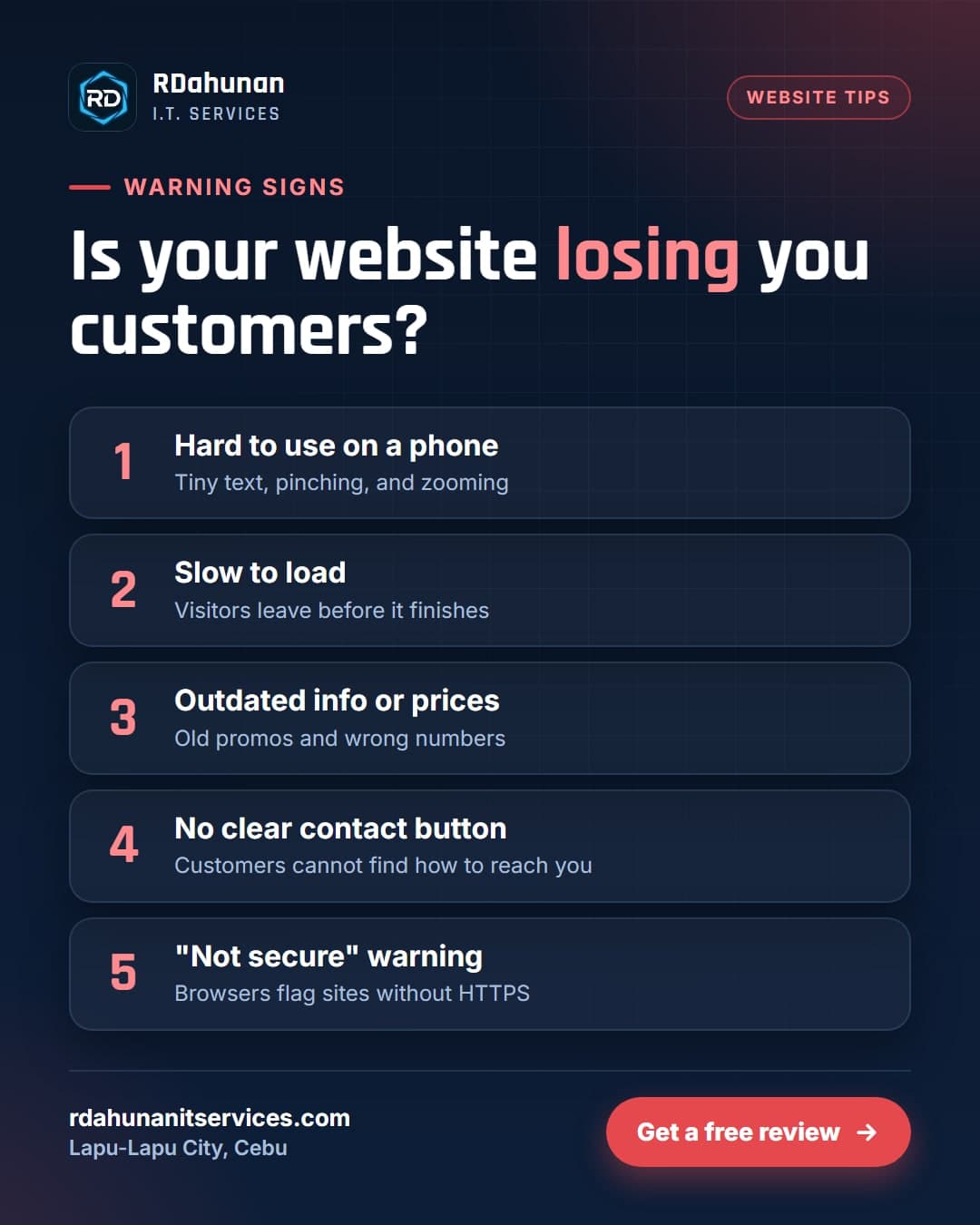 5 Signs Your Website Is Costing You Customers