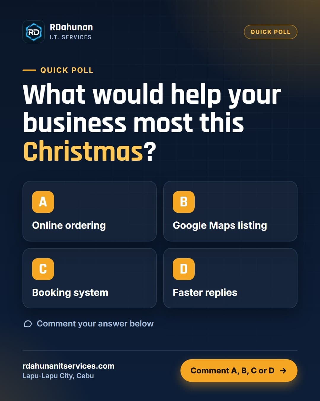 What Would Help Your Business Most This Christmas Season?