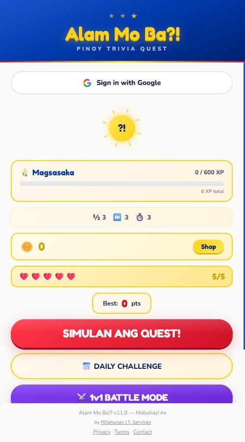 Alam Mo Ba? website preview